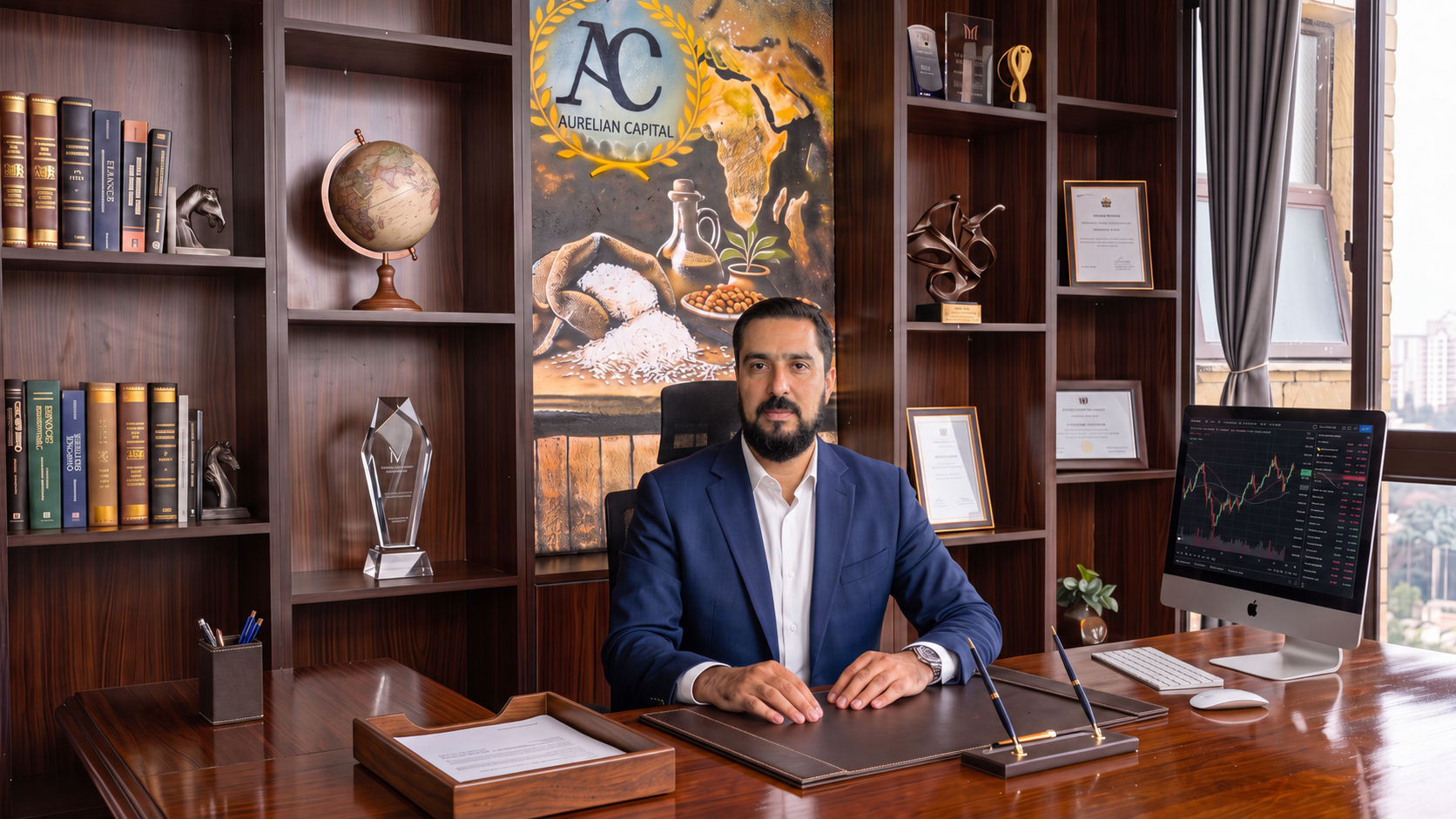 Sakib Arain, Managing Director of Aurelian Capital, in the Nairobi office